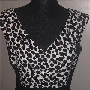 London Times black and white sheath dress